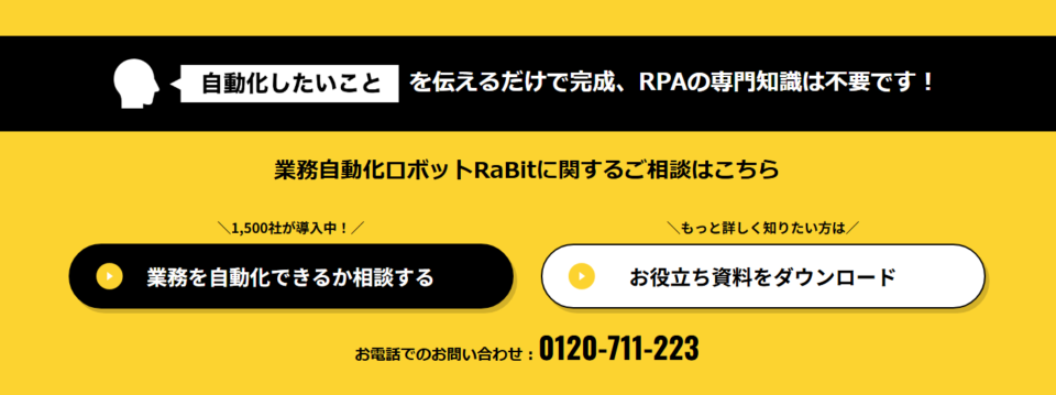 自動化したいことを伝えるだけで実現できるサービス「RaBit」